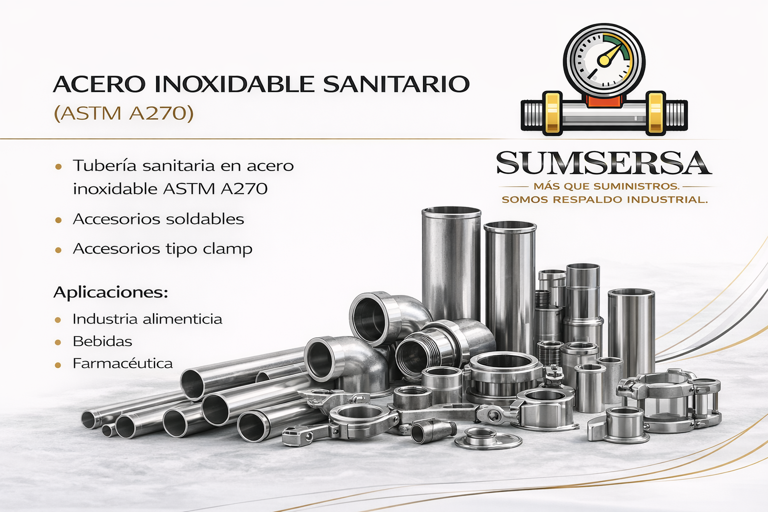 Inoxidable sanitario ASTM A270